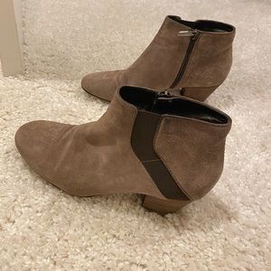 Taupe Aquatalia ankle boots